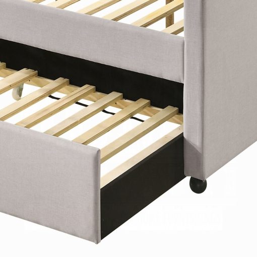 Acme Lianna Fog Fabric Daybed with Trundle (Full) - Image 6