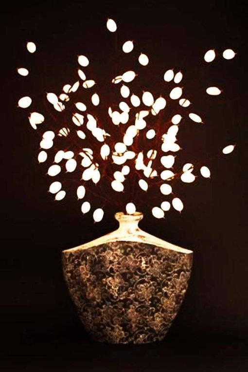 The Light Garden 108 Led Silver Dollar Branch 40"