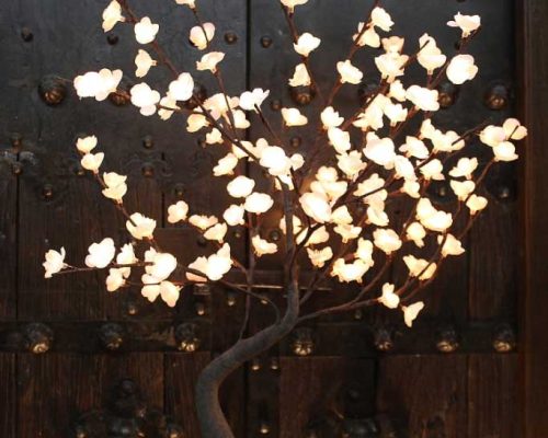 The Light Garden 128 Light White Bonsai Tree With Led’s 32"