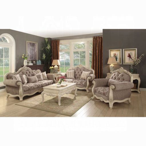 Acme Ragenardus Upholstery Chair with Pillow - Image 2