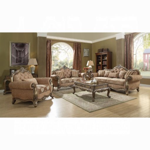 Acme Ragenardus Upholstery Chair with Pillow - Image 4