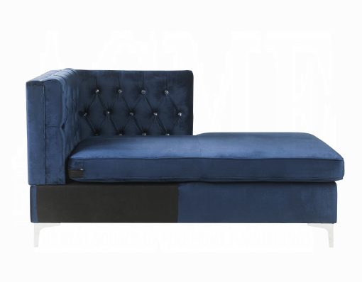 Acme Jaszira Modular - Blue Velvet Chaise - Image 3