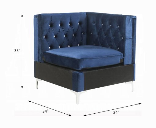 Acme Jaszira Modular - Blue Velvet Wedge - Image 4