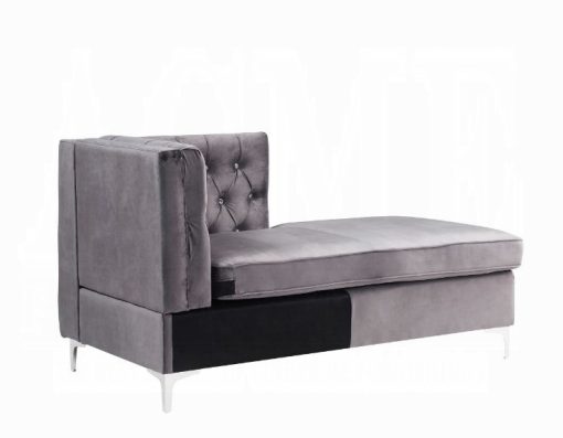 Acme Jaszira Modular - Gray Velvet Chaise