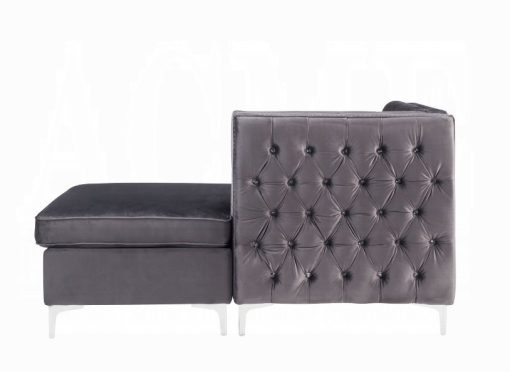 Acme Jaszira Modular - Gray Velvet Chaise - Image 2