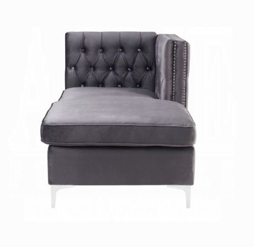 Acme Jaszira Modular - Gray Velvet Chaise - Image 4