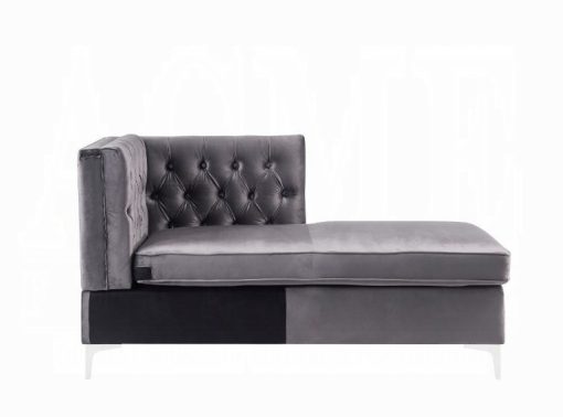 Acme Jaszira Modular - Gray Velvet Chaise - Image 3