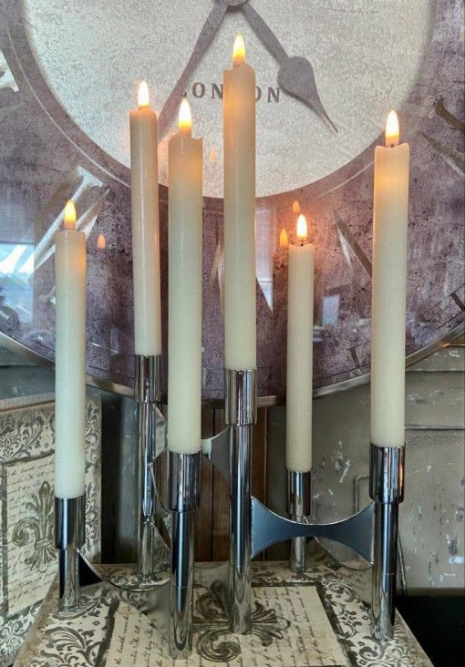 The Light Garden Modern Metallic Taper Holder
