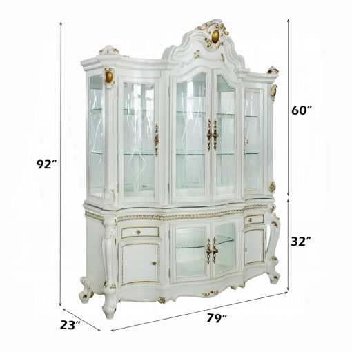 Acme Picardy Antique Pearl Buffet & Hutch - Image 2