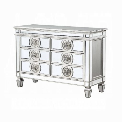 Acme Varian Mirrored & Antique Platinum Server - Image 14