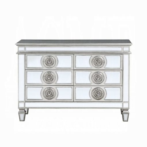 Acme Varian Mirrored & Antique Platinum Server - Image 12