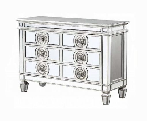 Acme Varian Mirrored & Antique Platinum Server - Image 11