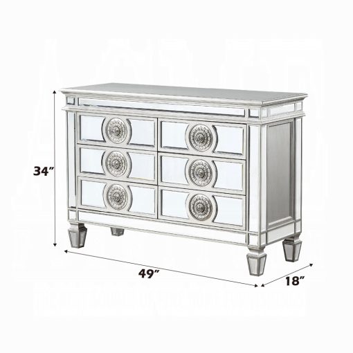 Acme Varian Mirrored & Antique Platinum Server - Image 18
