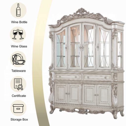 Acme Gorsedd Golden Ivory Buffet & Hutch - Image 10