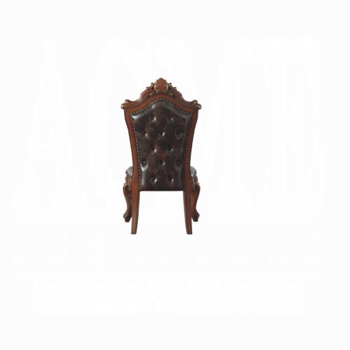 Acme Picardy Synthetic Leather & Honey Oak Side Chair - Set of 2 - Image 4