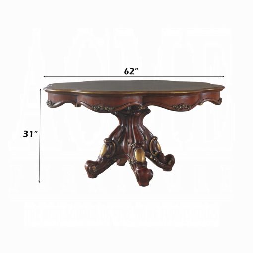 Acme Picardy Honey Oak Dining Table - Image 4