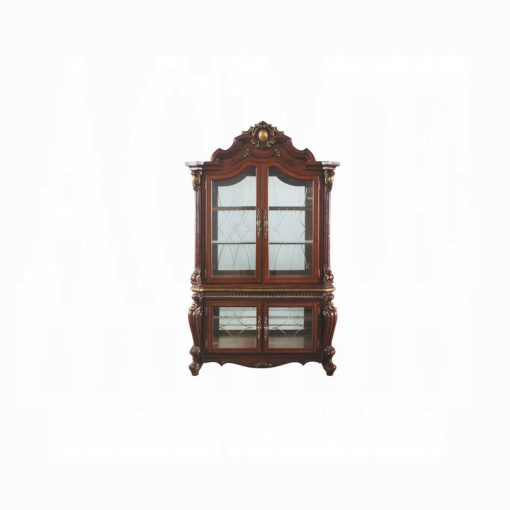 Acme Picardy Honey Oak Curio Cabinet - Image 2