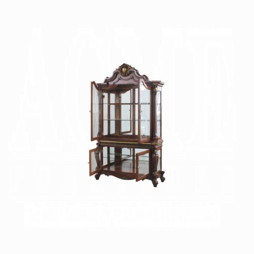 Acme Picardy Honey Oak Curio Cabinet - Image 4