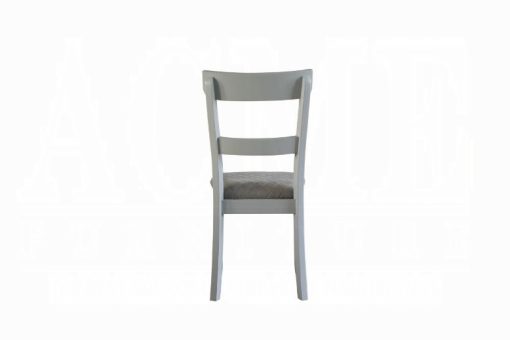 Acme House Marchese Two Tone Gray Fabric & Pearl Gray Side Chair - Set of 2 - Image 2