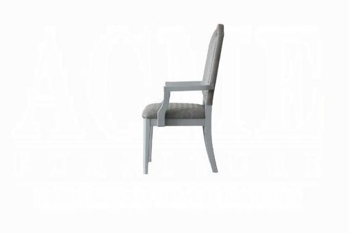 Acme House Marchese Two Tone Gray Fabric & Pearl Gray Arm Chair - Set of 2 - Image 6