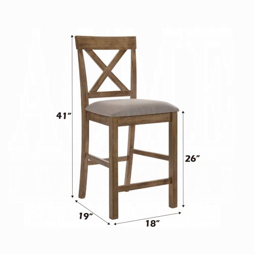 Acme Martha II Counter Height Chair - Set of 2 - Image 7