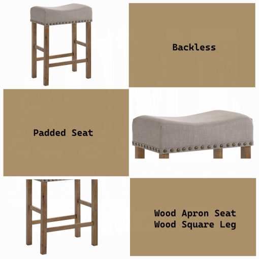 Acme Martha II Counter Height Stool - Set of 2 - Image 7