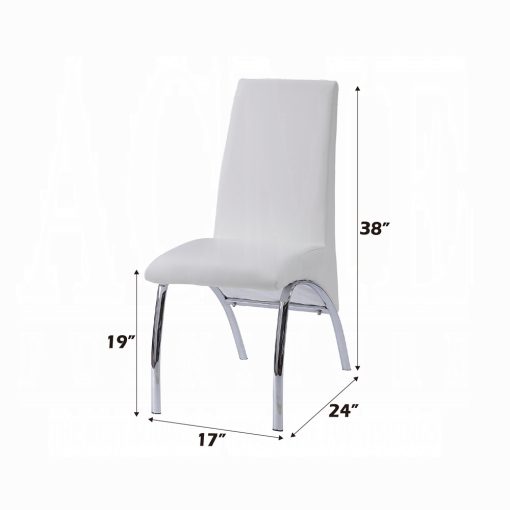 Acme Pervis Side Chair - Set of 2 - Image 7