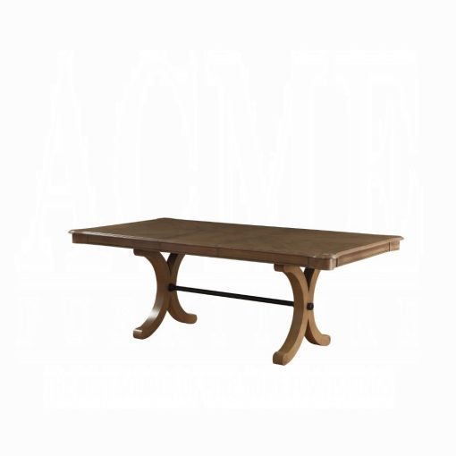 Acme Harald Gray Oak Dining Table - Image 2