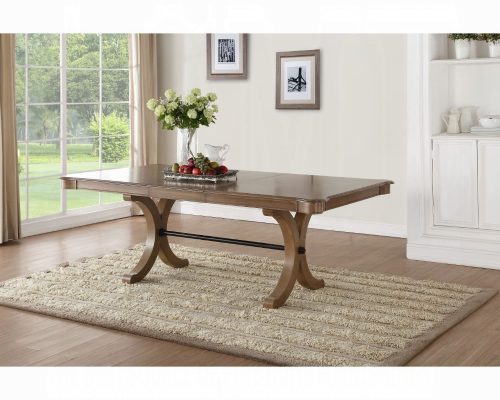 Acme Harald Gray Oak Dining Table