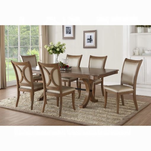 Acme Harald Gray Oak Dining Table - Image 6