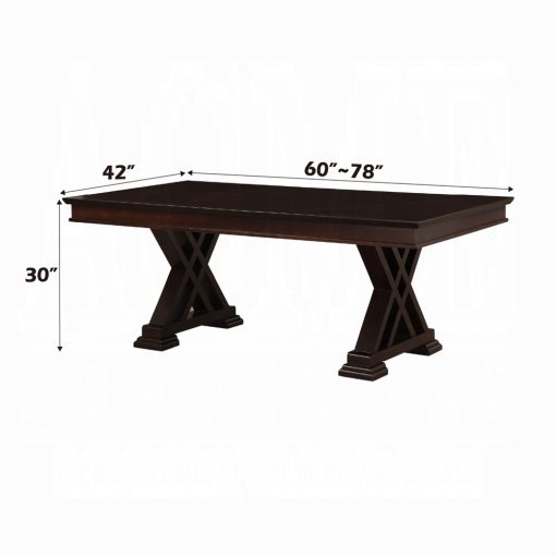 Acme Katrien Espresso Dining Table - Image 6