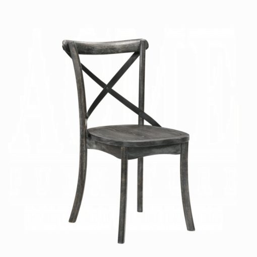 Acme Kendric Rustic Gray Side Chair - Set of 2 - Image 2