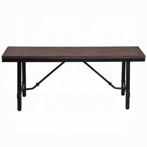 Acme Mariatu Oak & Black Bench - Image 3