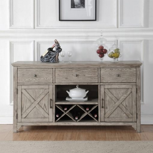 Acme Rocky Gray Oak Server - Image 2