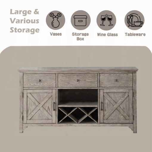 Acme Rocky Gray Oak Server - Image 6