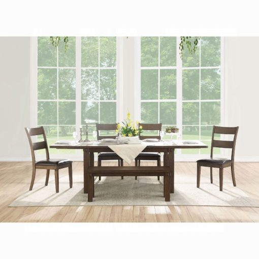 Acme Nabirye Dark Oak Dining Table - Image 4