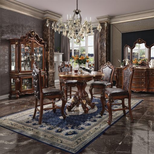 Acme Picardy Honey Oak Counter Height Table - Image 6