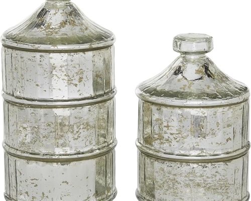 The Light Garden Stacking Glass Jars Set of 2