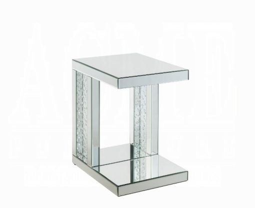 Acme Nysa Mirrored Table Top Accent Table - Image 2