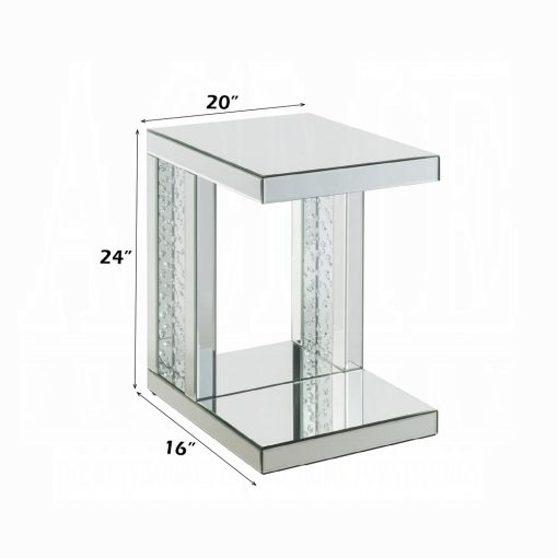 Acme Nysa Mirrored Table Top Accent Table - Image 4