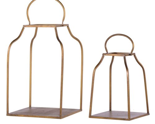 The Light Garden Open Concept bronze Lanterns Set of 2