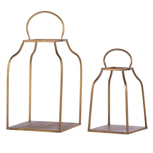 The Light Garden Open Concept bronze Lanterns Set of 2
