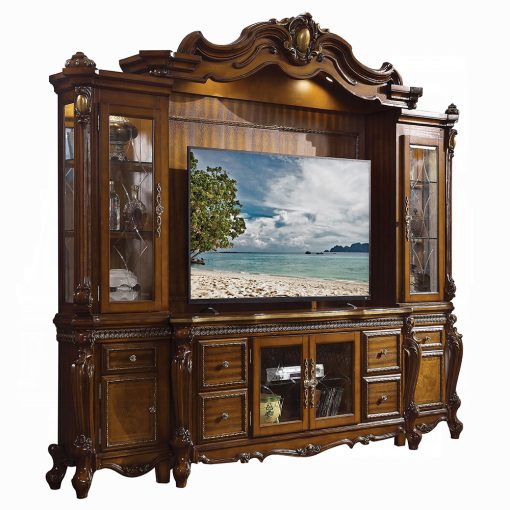 Acme Picardy Honey Oak Entertainment Center - Image 2