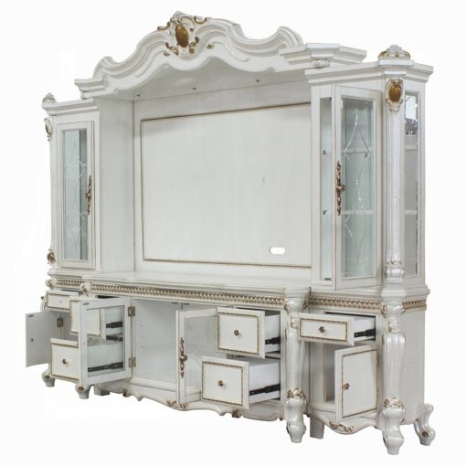 Acme Picardy Antique Pearl Entertainment Center - Image 4