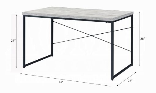 Acme Bob Antique White & Black Writing Desk - Image 5