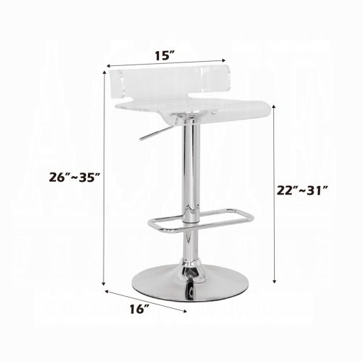 Acme Rania Adjustable Stool with Swivel - Image 2