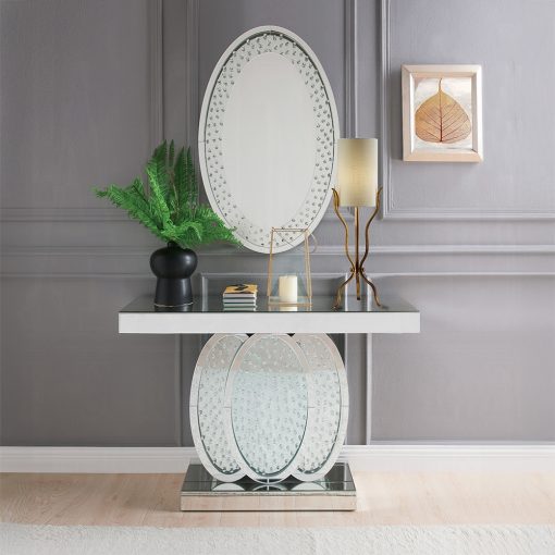 Acme Nysa Mirrored & Faux Crystals Accent Décor - Image 5