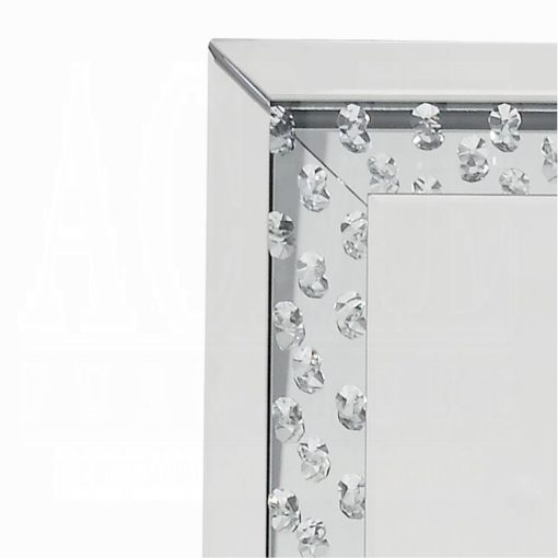Acme Nysa Mirrored & Faux Crystals Floor Mirror - Image 6