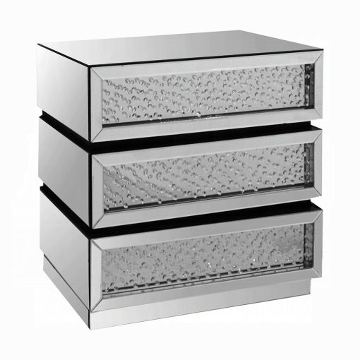 Acme Nysa Mirrored & Faux Crystals Console Cabinet - Image 2