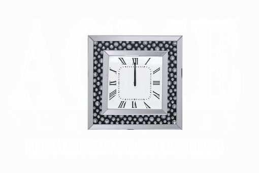 Acme Nysa Mirrored & Faux Crystals Wall Clock